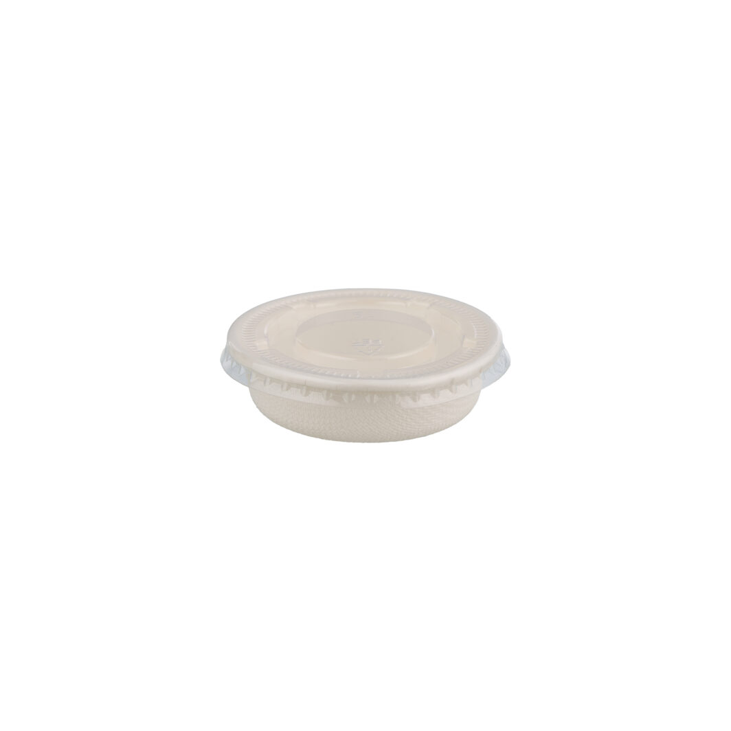 BGS0034L - Sugar Cane Portion Cup Multifit Lid – PLA – Picture 2- 30ml