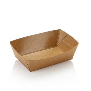 120ml Kraft Open Food Tray 1