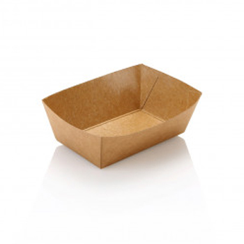 175ml Kraft Open Food Tray 2