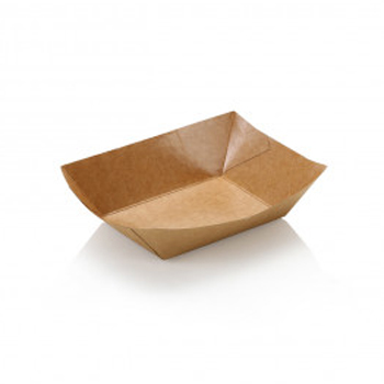 380ml Kraft Open Food Tray 3
