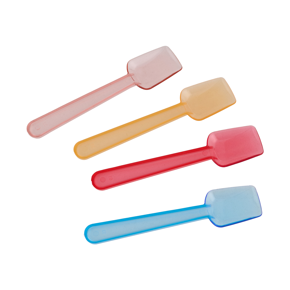 A018-9cm-Translucent-Multicolour-Ice-Cream-Spoon