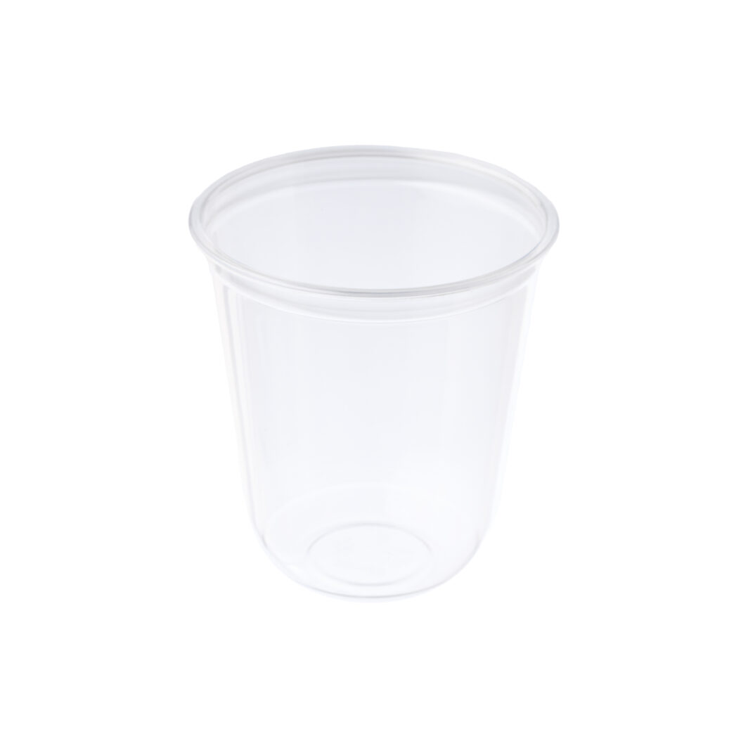 350ml Clear U-Shape PET Smoothie Cup RC90