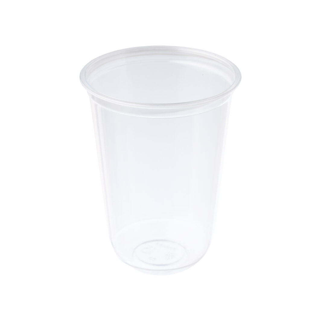 500ml Clear U-Shape PET Smoothie Cup RC90