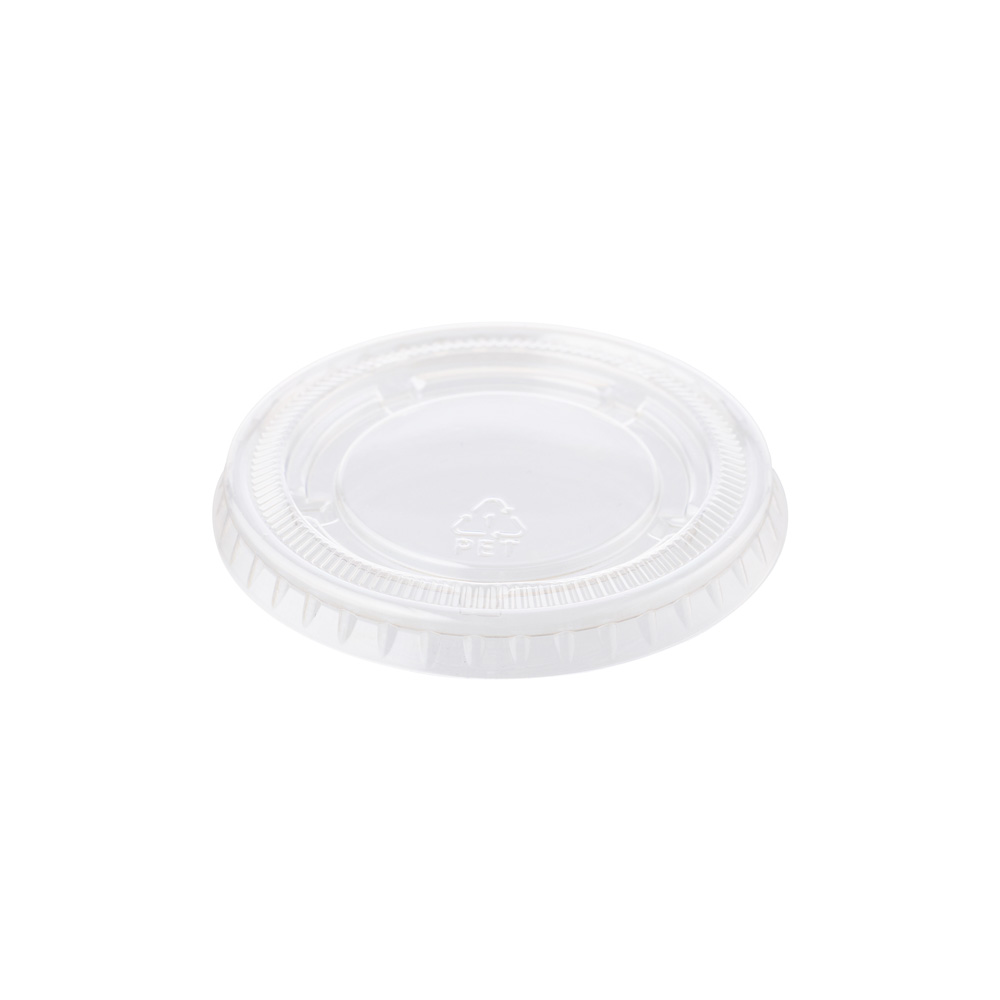 62mm Flat Lid for 60ml PET Sauce Tub (100)